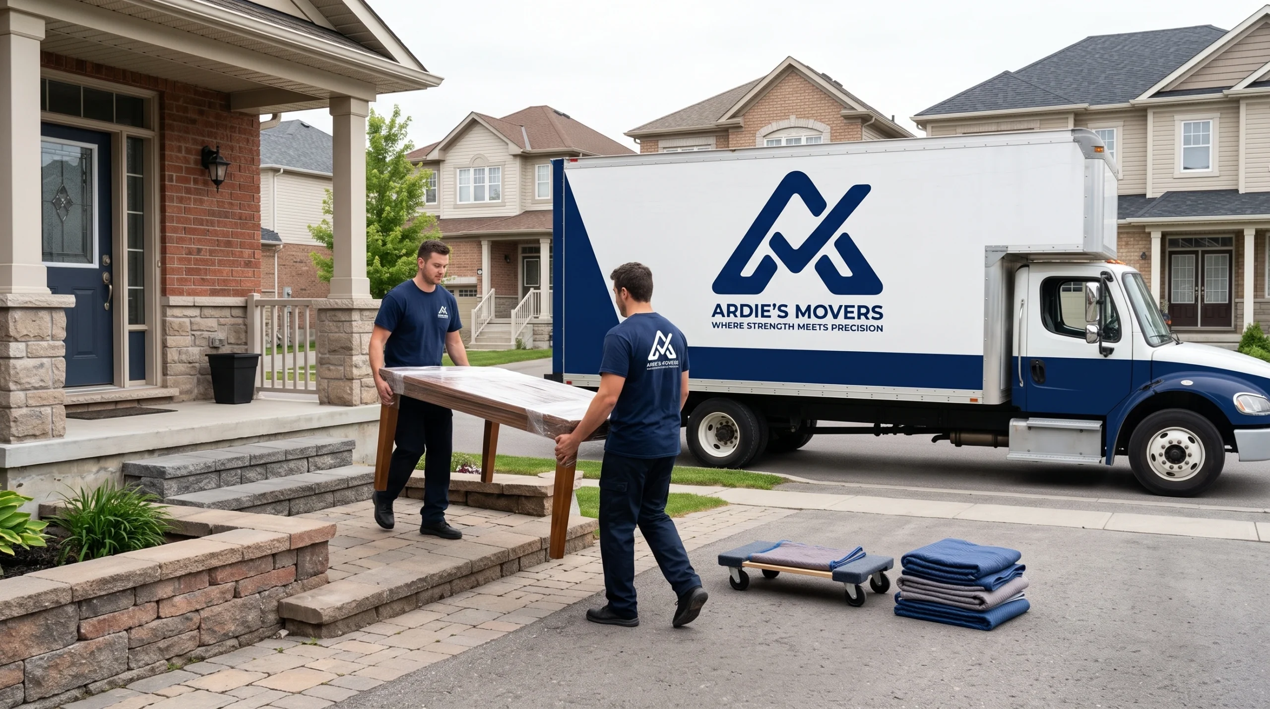 Ardie's Movers carrying protected household furniture during an Arnprior residential move