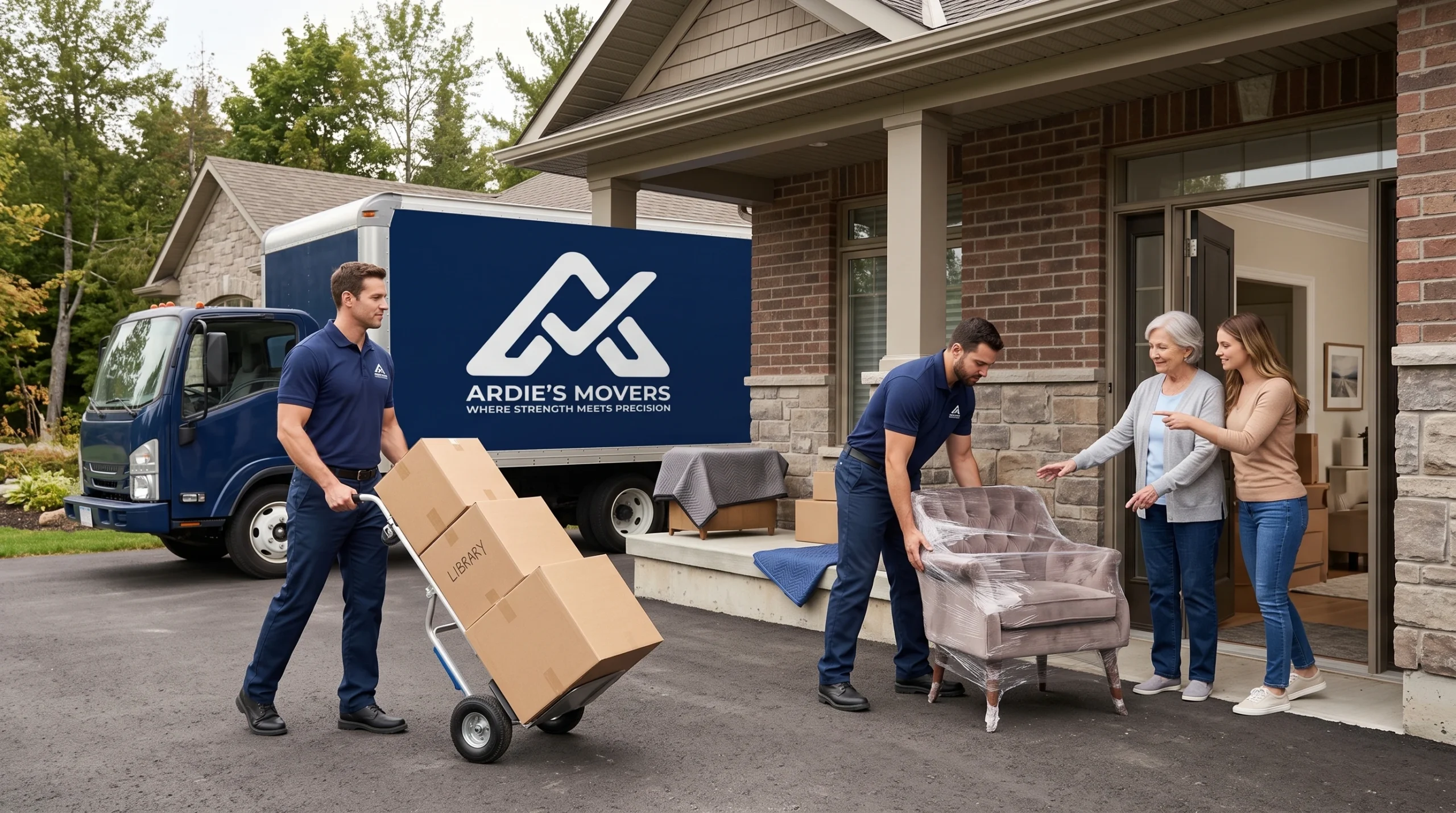 Ardie's Movers coordinating a senior and family move in Arnprior