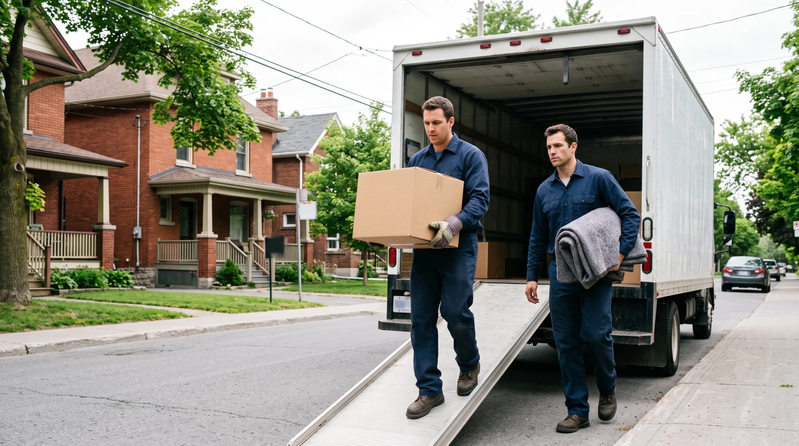 Residential moving service in an Ottawa neighbourhood