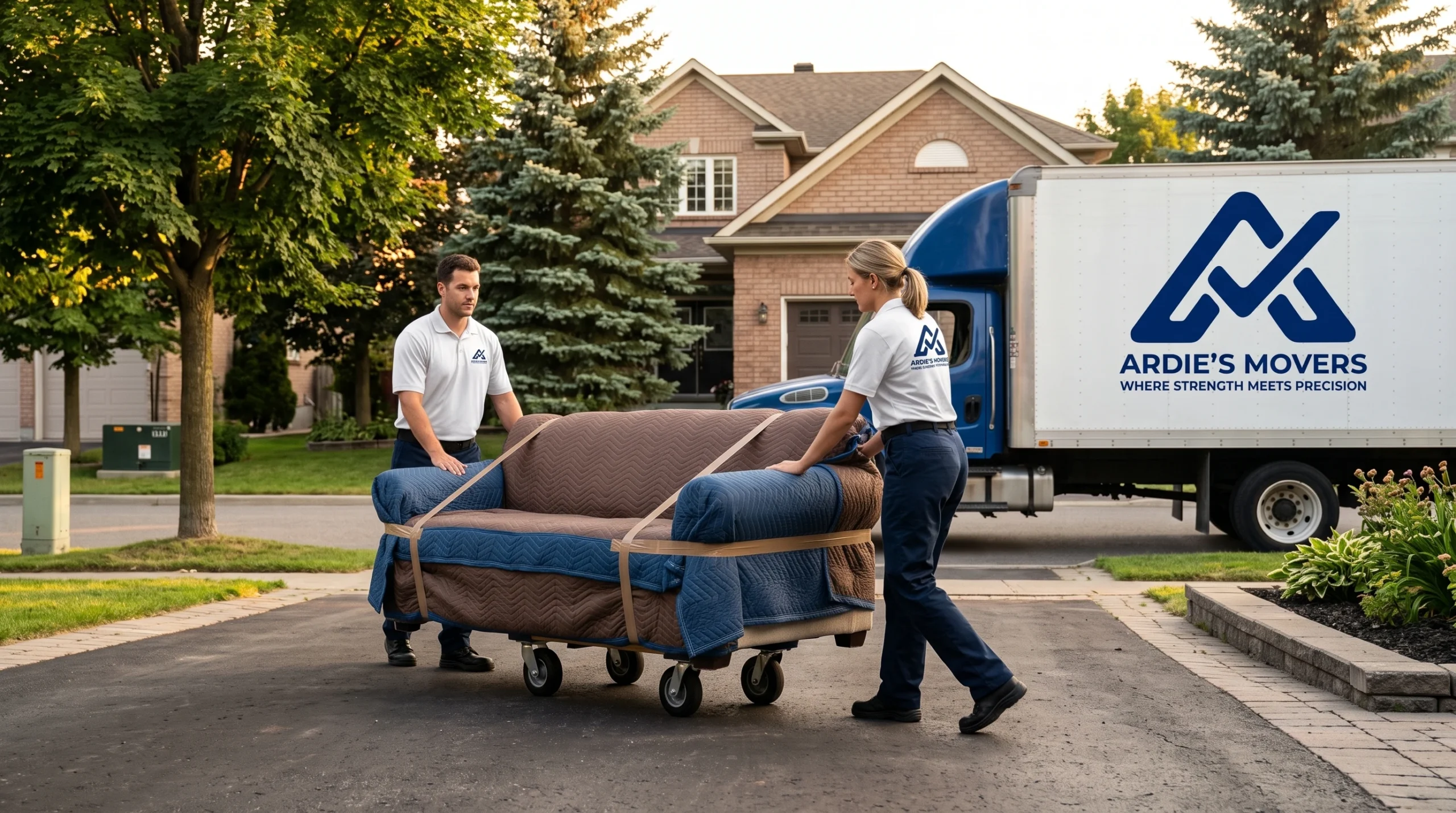 Ardie's Movers completing a residential home move in West Ottawa